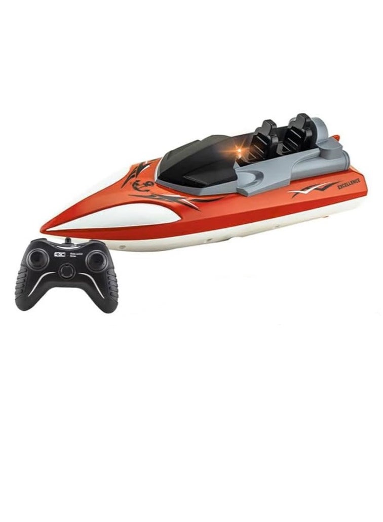 Remote Control Racing Boat, with Wireless Remote (Red) - Image 1