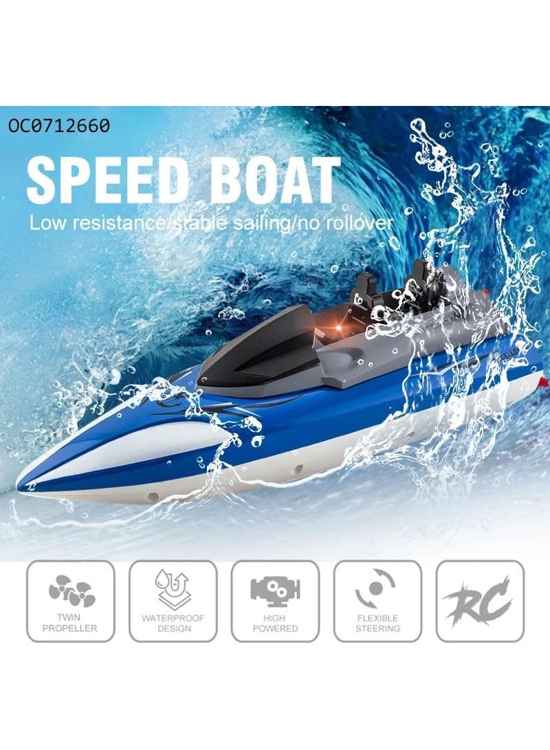 Remote Control Racing Boat, with Wireless Remote (Red) - Image 3