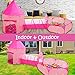 GeerWest 3PC Princess Tent for Girls with Kids Ball Pit Kids Play Tents and Crawl Tunnel for Toddlers Pink Pop Up Playhouse Toys for Baby Indoor Outdoor Tent Games Pink Tent with Stars 3pc - Image 4