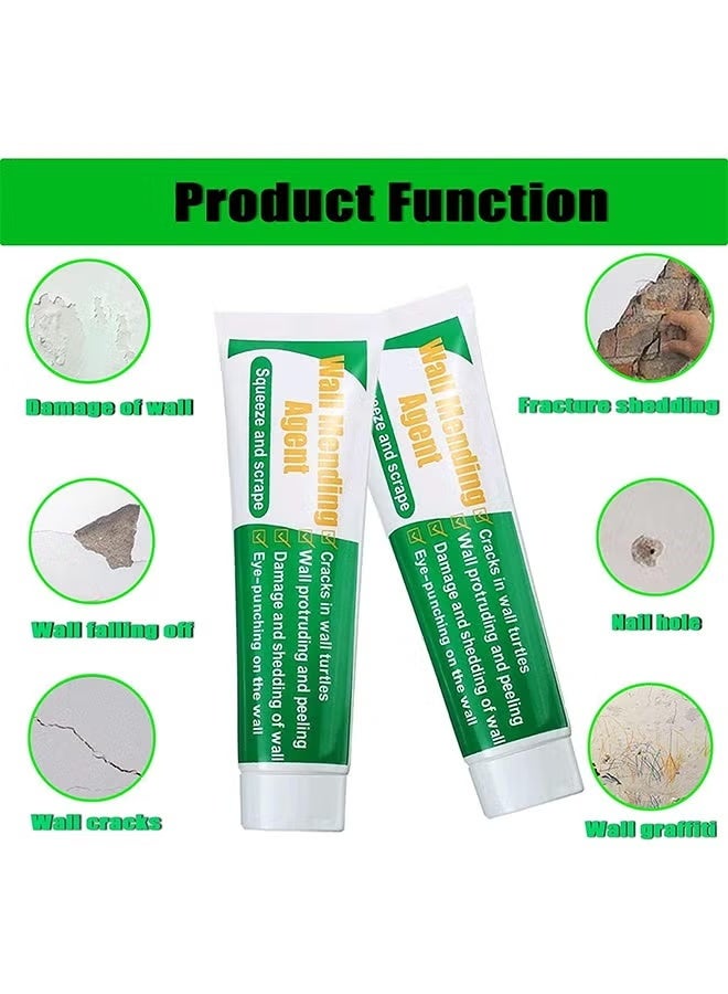 HTKCRX Wall Mending Agent Drywall Repair Kit, Spackle Wall Repair Patch Kit with Scraper, Wall Mending Agent Large Hole Drywall Patch, Easy to Fill Holes in Home Wall and Quick Repair Crack - Image 4