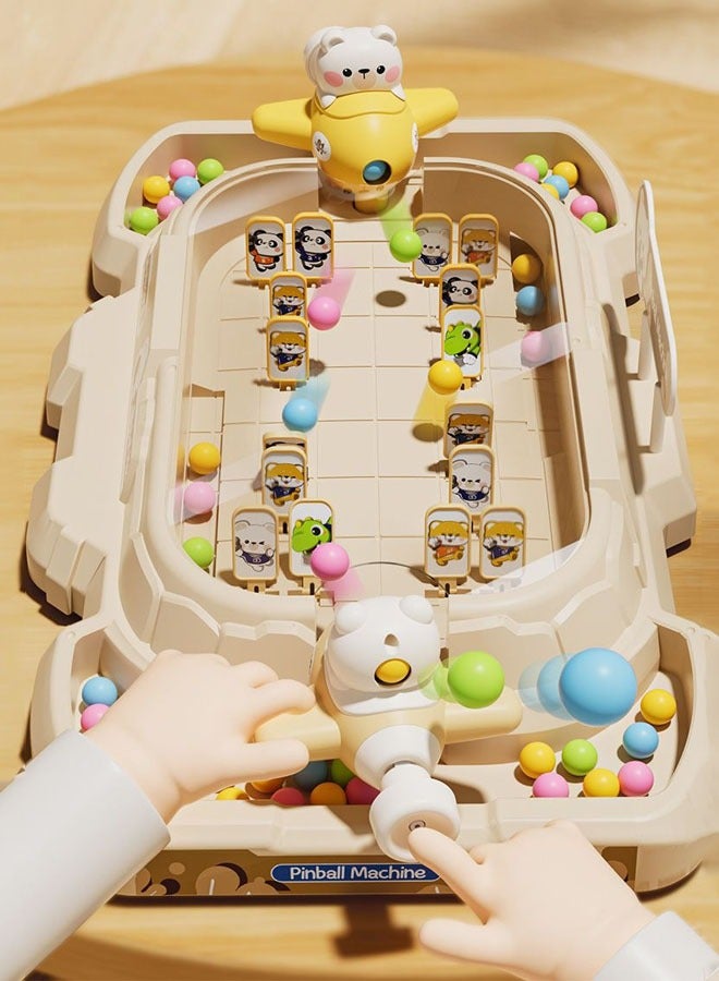 Early Education Toys, Montessori Toys,Kids Pinball Game, Tabletop Game Set,A Dual-Player Battle Educational Toy For Kids Aged 3+, With 40 Pinball, The Ultimate Tool For Parent-Child Interaction And Hand-Eye Coordinati,Very Good Gift - Image 3