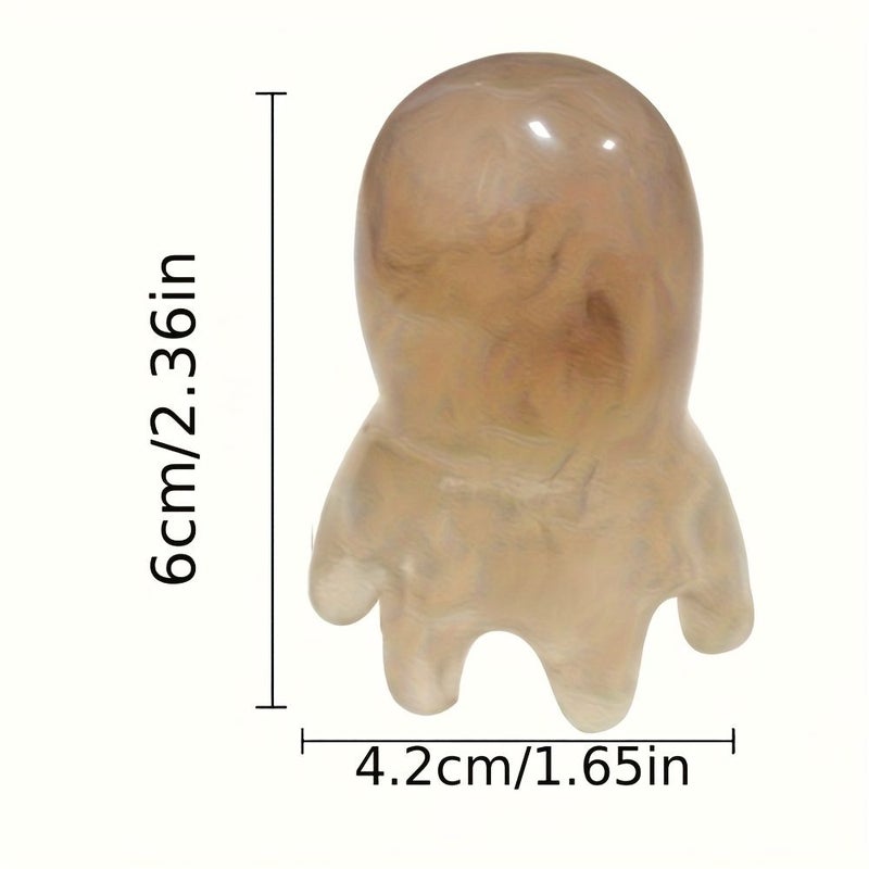 Transparent Pink Resin Octopus Comb Head Massager For Hair Care Scalp Massage Meridian Scraping Acupuncture SPA Massage Tool - Image 4