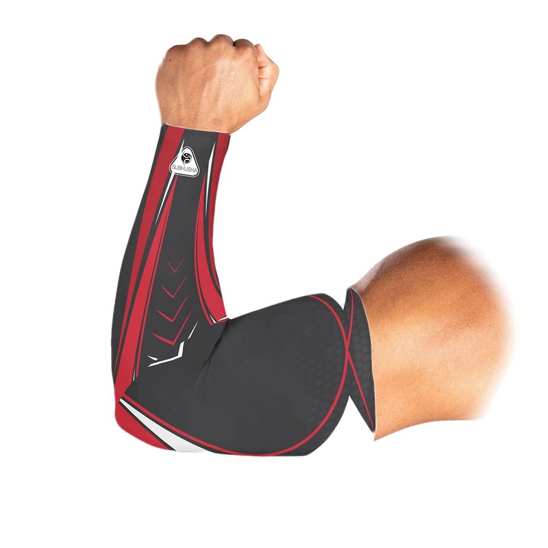 SUBHUSHA Arm Sleeve Unisex Sports Compression Sun Protection UV UPF 50 Cooling Sleeve Tattoo Cover Up Men & Women Cycling Cricket Biking Riding Golf Football Basketball & Running DP13 - Image 3