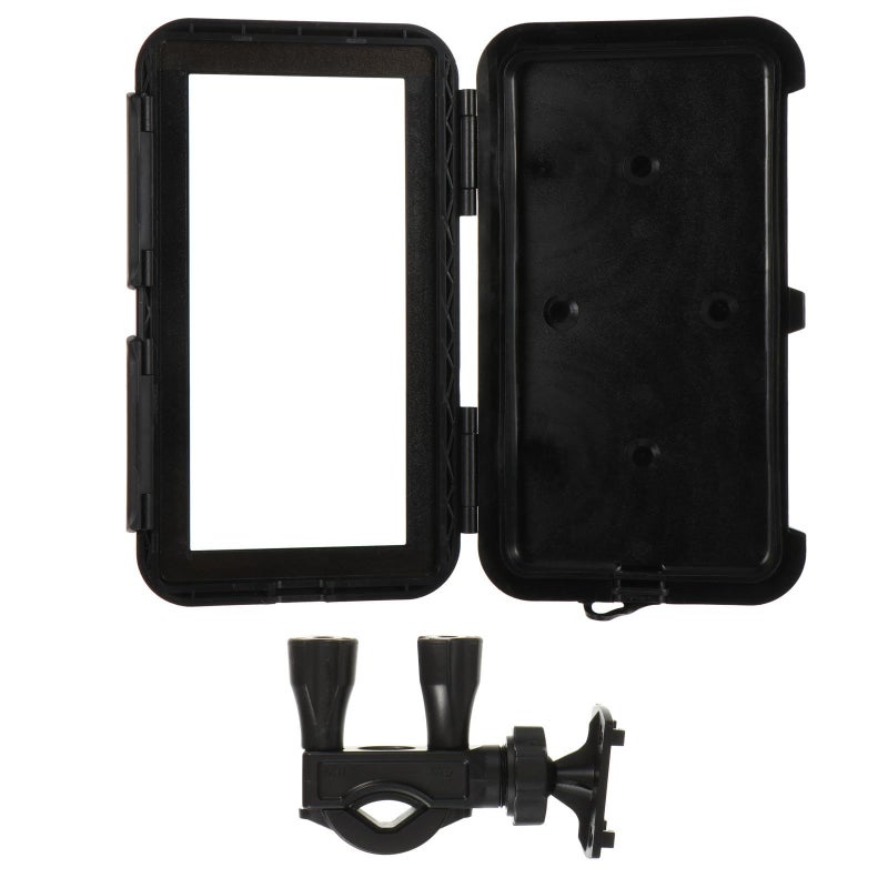 Waterproof Motorcycle Phone Mount And Bike Phone Holder For Cycling Sturdy Plastic Handlebar Bracket Compatible With Smartphones - Image 2