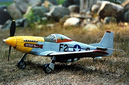 Guillows Guillow's P51 Mustang Laser Cut Model Kit, Yellow, Small - Image 2