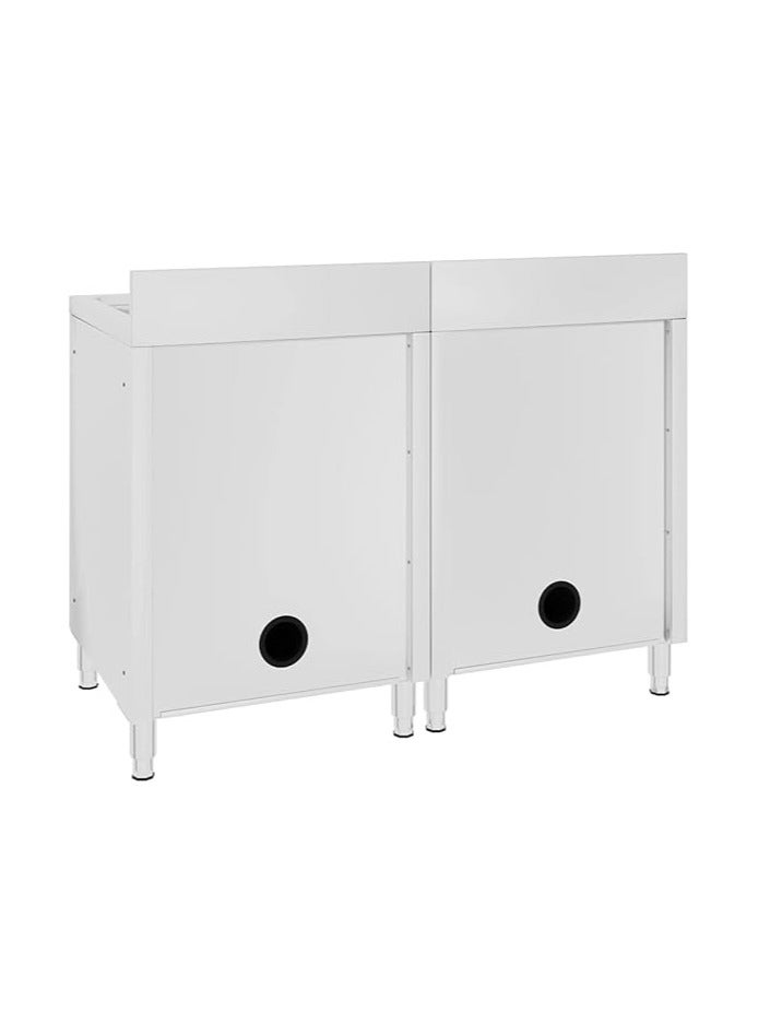 AL KHAYAM Food Service Commercial Kitchen Sink Cabinets 2 pcs Stainless Steel  - Image 4