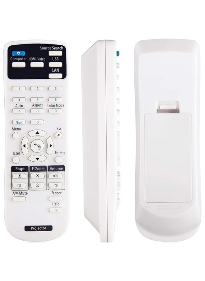 Generic - Universal Projector Remote Control, Compatible with All Epson Projector, Home Cinema, Powerlite, EB, EX, VS, BrightLink, EMP Series Projectors - Image 1