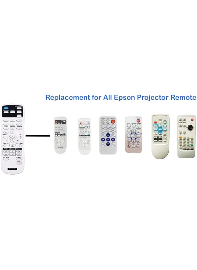 Generic - Universal Projector Remote Control, Compatible with All Epson Projector, Home Cinema, Powerlite, EB, EX, VS, BrightLink, EMP Series Projectors - Image 1