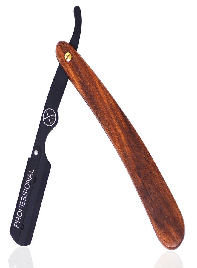 XPERSIS PRO Wooden handle Straight Edge Razor - For Barbers, Salons, and Hair Enthusiasts - Image 1