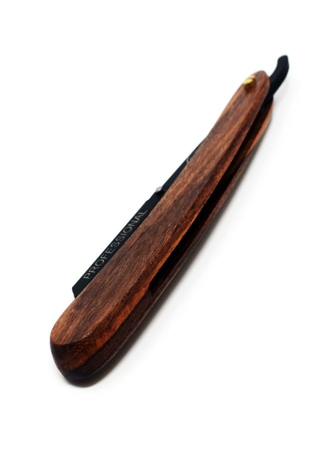 XPERSIS PRO Wooden handle Straight Edge Razor - For Barbers, Salons, and Hair Enthusiasts - Image 3