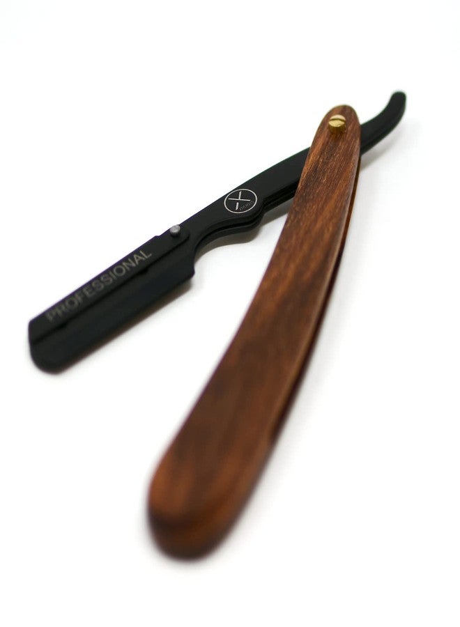 XPERSIS PRO Wooden handle Straight Edge Razor - For Barbers, Salons, and Hair Enthusiasts - Image 5