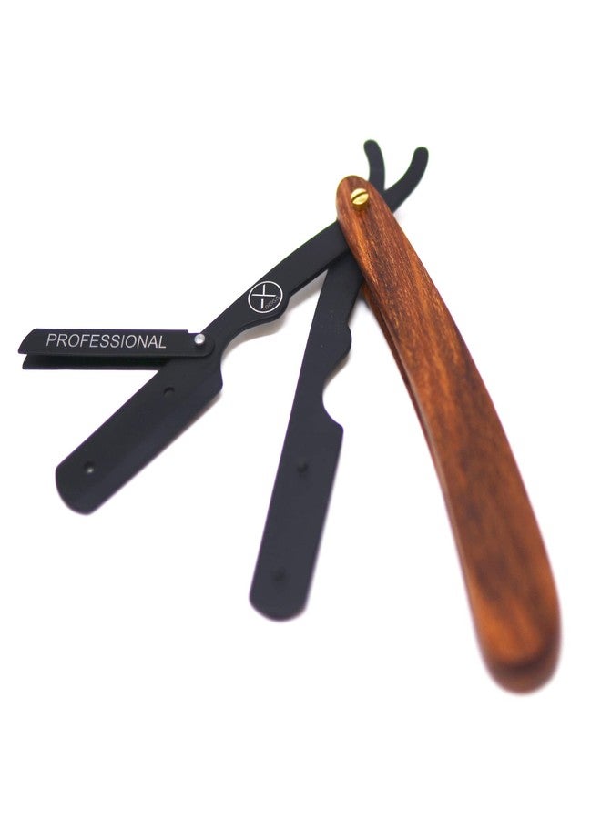 XPERSIS PRO Wooden handle Straight Edge Razor - For Barbers, Salons, and Hair Enthusiasts - Image 4
