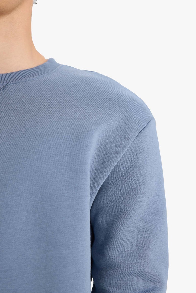 DeFacto Grey Man Regular Fit Sweatshirt Casual - Image 5