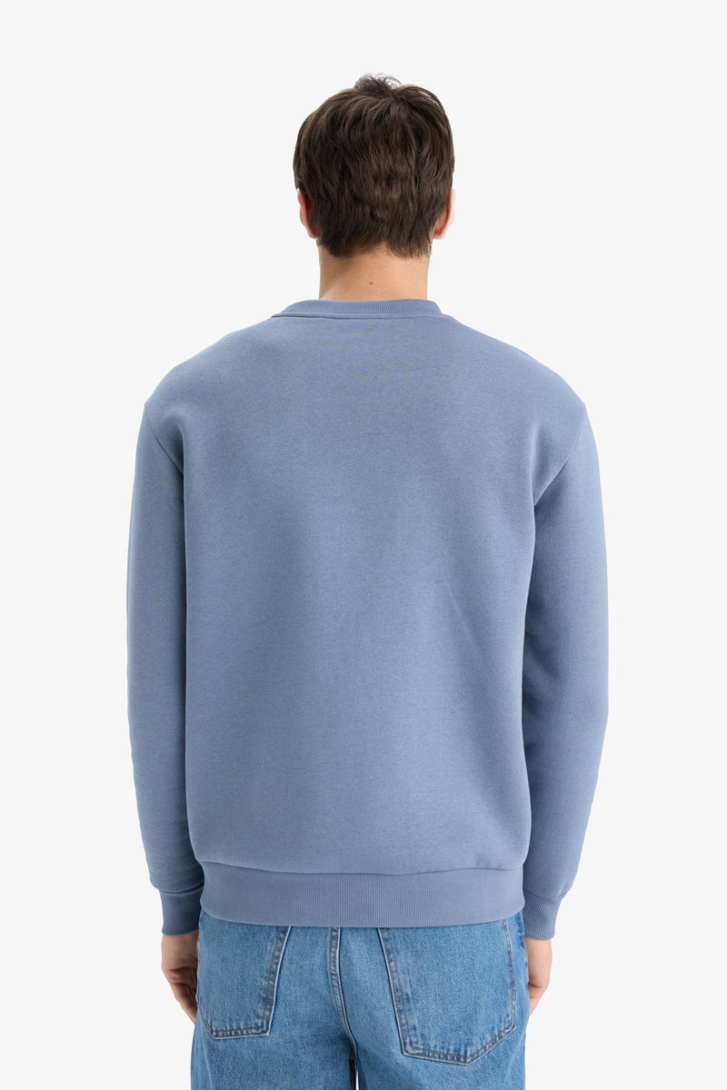 DeFacto Grey Man Regular Fit Sweatshirt Casual - Image 4