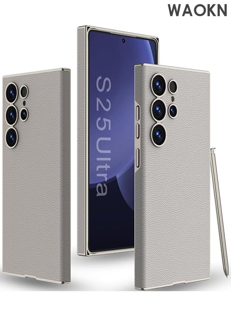 WAOKN Slim Case for Samsung Galaxy S25 Ultra, Light Luxury Frosted Wrist Strap Phone Case with All-Inclusive Lens Protection Cover Gold Adjustable Wrist Strap For Secure Hold,The Lens Precision Hole Protectionfor - Image 1