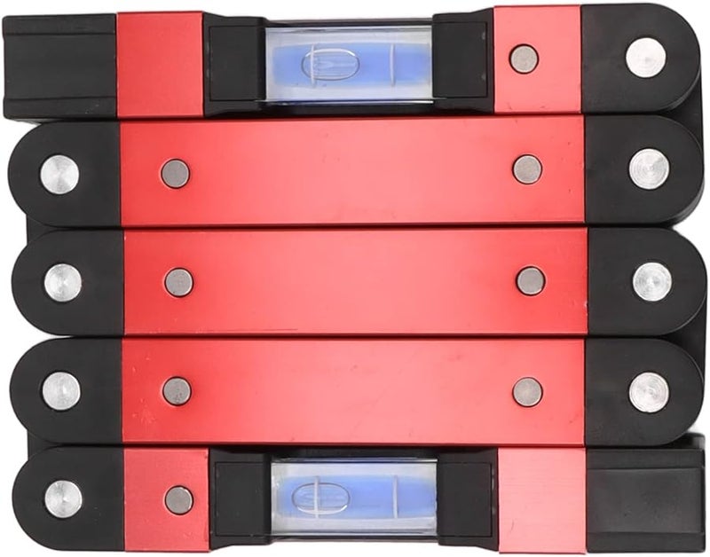 28 Inch Foldable Level Tool 4 Bubble Multifunction Aluminum Alloy for Woodworking - Image 4