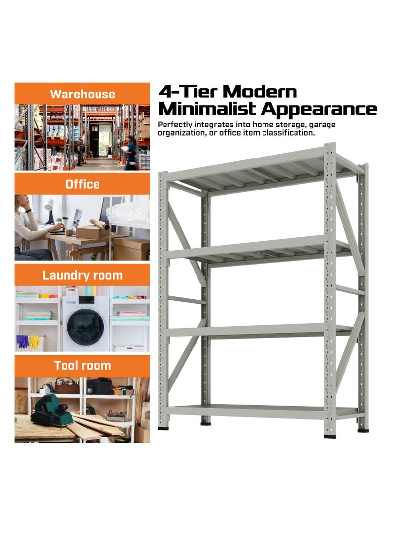 KSEIBI 4-Layer Storage Shelf  2000*600*2000mm – White, Adjustable, Heavy-Duty, Easy Assembly - Image 5