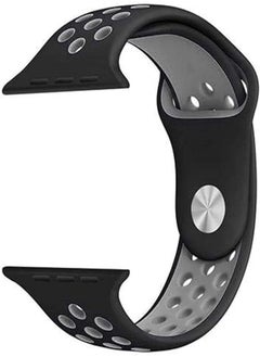 Generic Soft Silicone Replacement Strap Wristband For Apple Watch 42mm Nike Band Series 1/ 2 Gray 