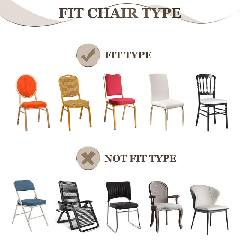 DREAMANIA Banquet Chair Covers - 100PCS Upgraded Stretch Dining Chair Covers - Protector for Wedding Holidays Banquet Party Celebration Event Hotel(White) - Image 5