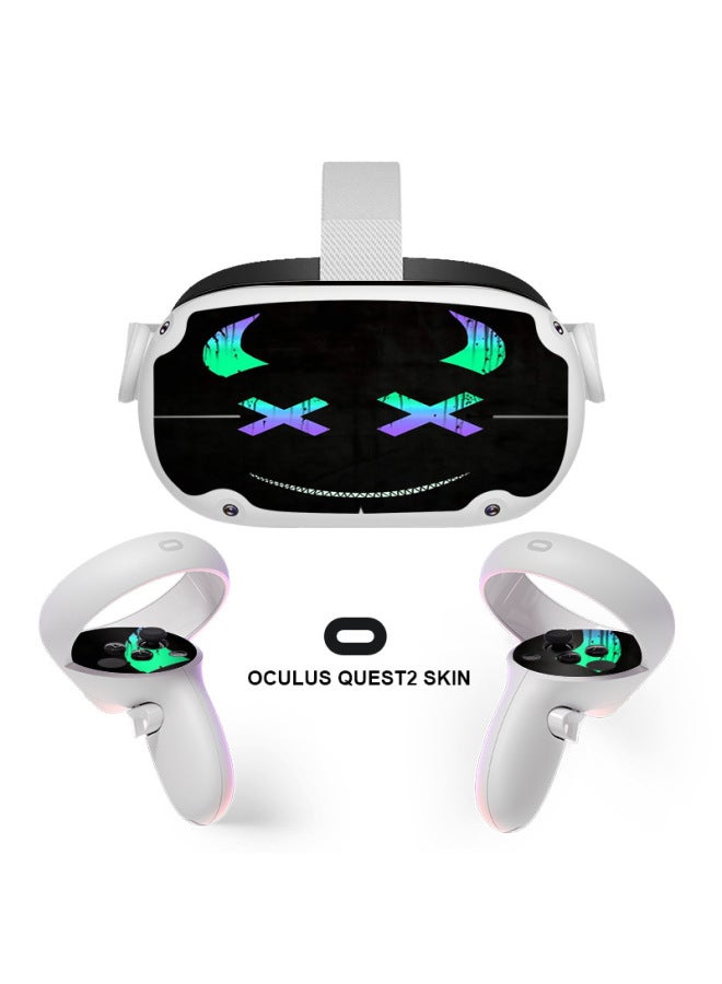 Loquat Application Oculus Quest2 Game Virtual Helmet VR Glasses Handle Sticker Protective Film Set-Color:032  - Image 5