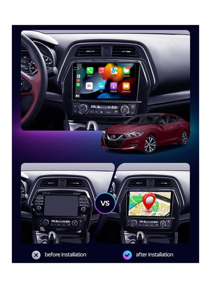 SHEZA STAR Android Car Stereo for Nissan Maxima A36 2015 2016 2017 2018 2019 2020 1GB RAM 32GB ROM 10 Inch Support Apple Carplay, MirrorLink WiFi BT, IPS Touch Screen with AHD Camera Included  - Image 3