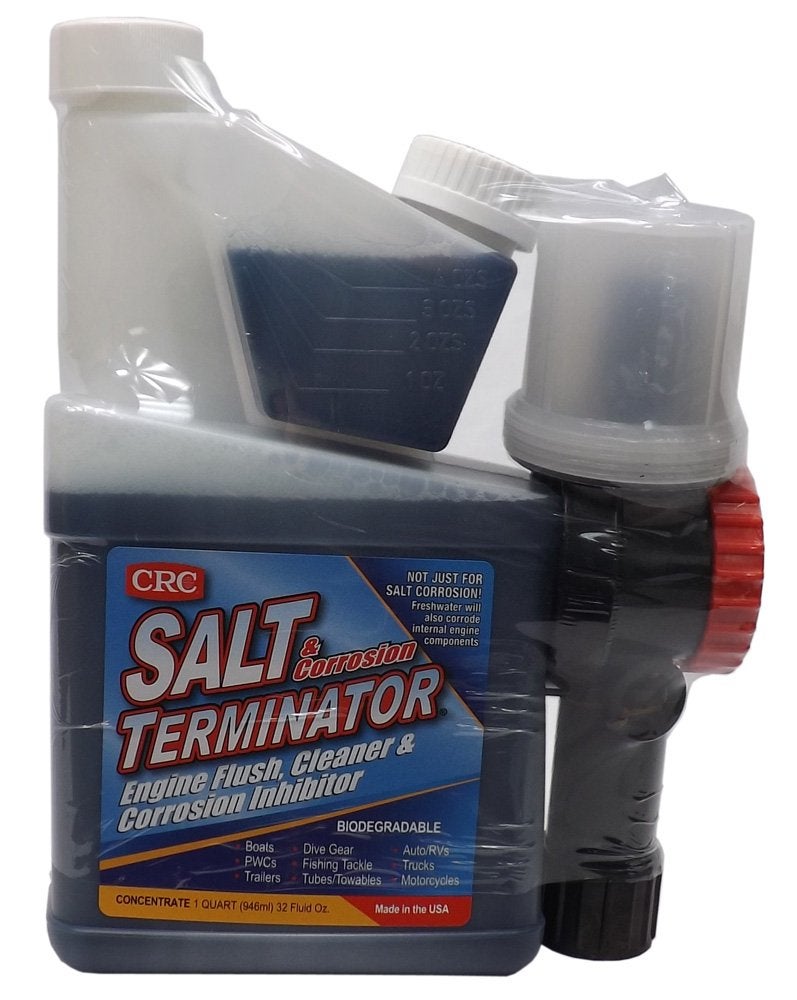 CRC منظف محرك CRC Salt Terminator، منظف ومثبط للتآكل مع خلاط SX32M - 32 أونصة سائلة، منظف محرك لأنظمة التبريد، الشاحنات، والمحركات البحرية - Image 4