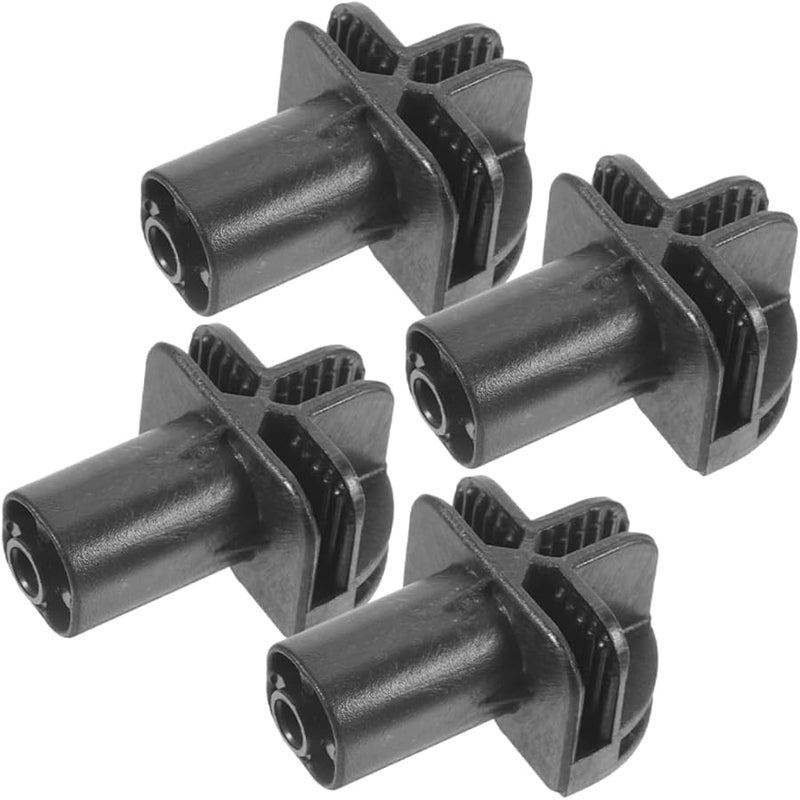 GLEAVI 4Pcs Black Wire Grid Connectors for DIY Closet Organizer Modular Shelves - Image 2