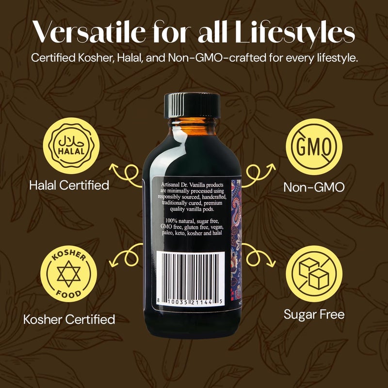DOCTOR VANILLA ARTISANAL مستخلص الفانيليا الطبيعي الخالي من الكحول من دكتور فانيليا، عضوي وحرفي - Image 3