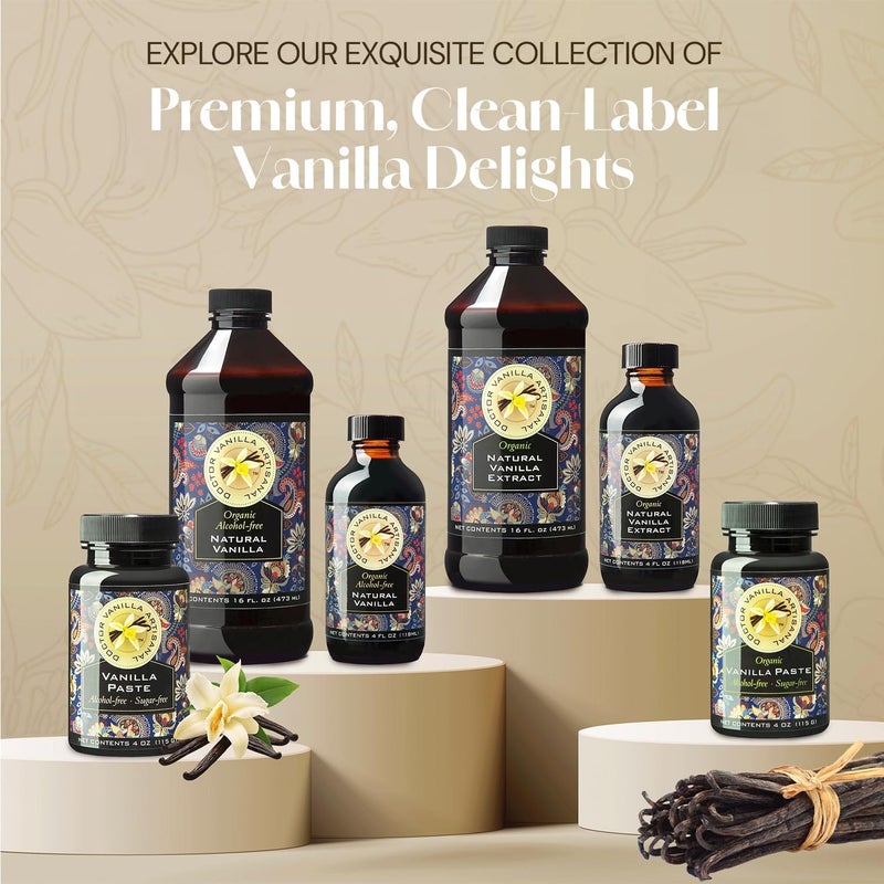 DOCTOR VANILLA ARTISANAL مستخلص الفانيليا الطبيعي الخالي من الكحول من دكتور فانيليا، عضوي وحرفي - Image 5