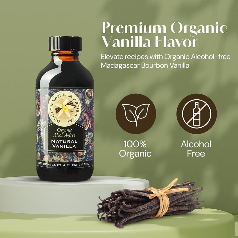 DOCTOR VANILLA ARTISANAL مستخلص الفانيليا الطبيعي الخالي من الكحول من دكتور فانيليا، عضوي وحرفي - Image 2
