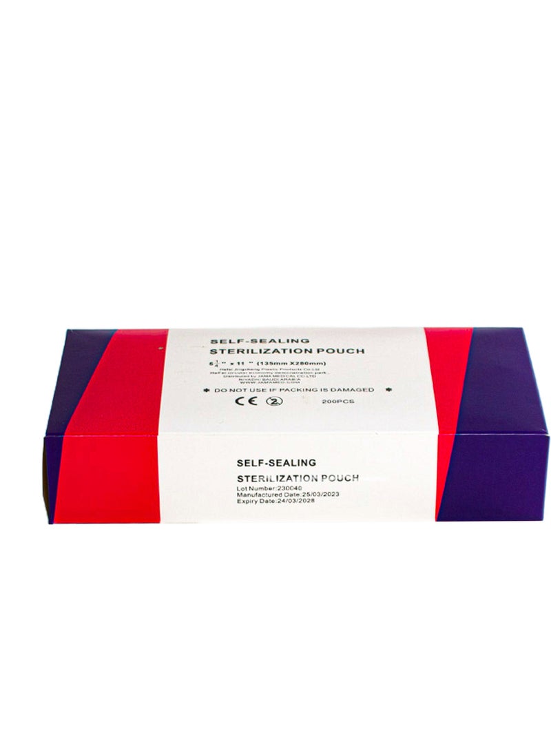 Jama Max care Self Sealing Sterilization Pouch Size: {135*280mm} qty:200pcs  - Image 5
