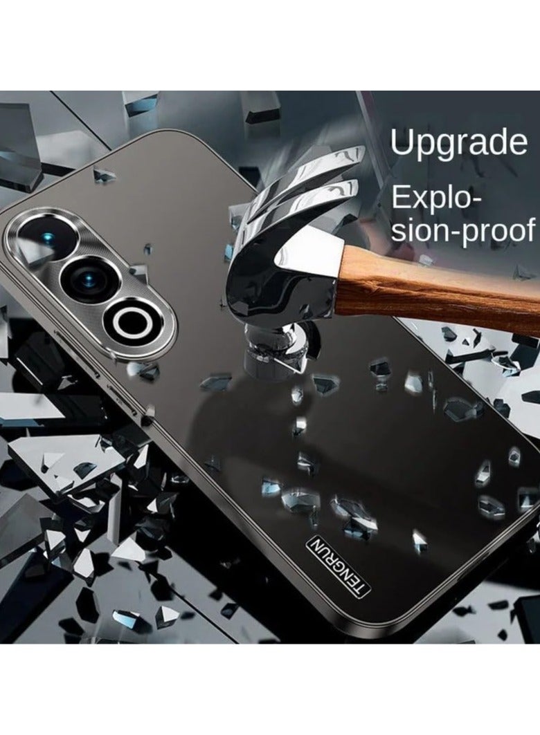 General Case Compatible with OnePlus Nord CE 4, Metal Matte Case, Lens Protection Cover Raised Edge Shockproof Light and Thin Design Phone Case Cover Slim Fit  - Image 3