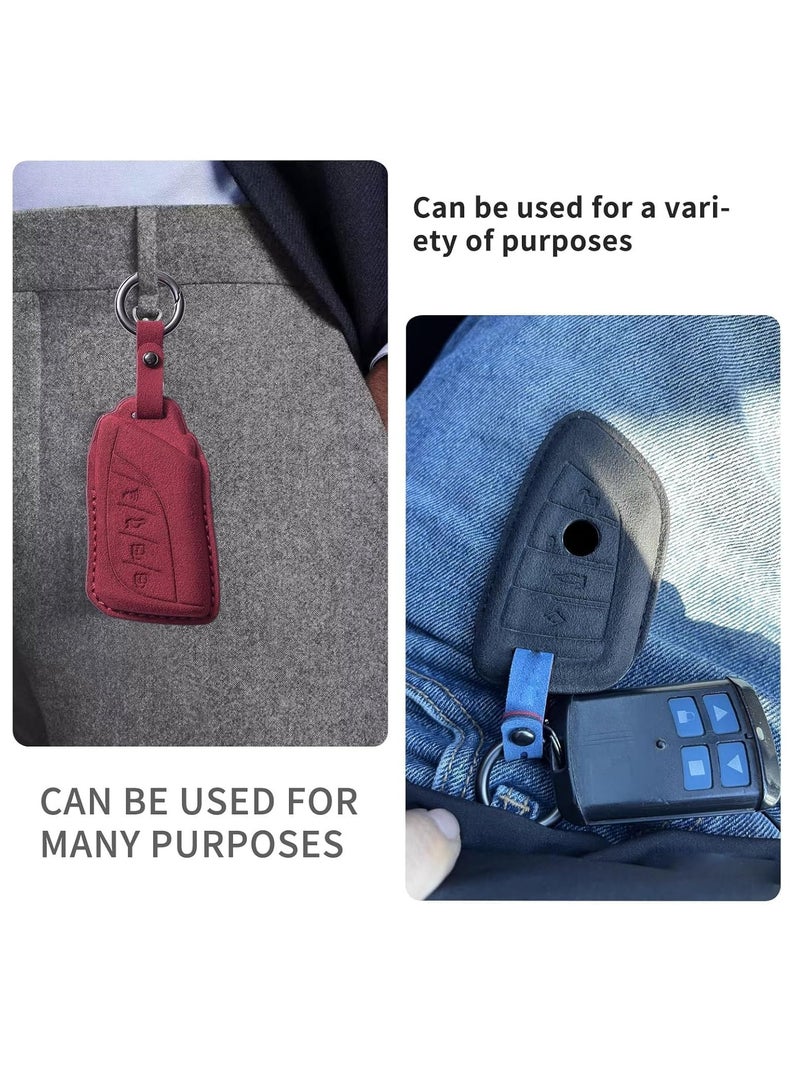 Generic Key Fob Case Cover Compatible for Evoque Velar Discovery LR4 Sport BLACK  - Image 4