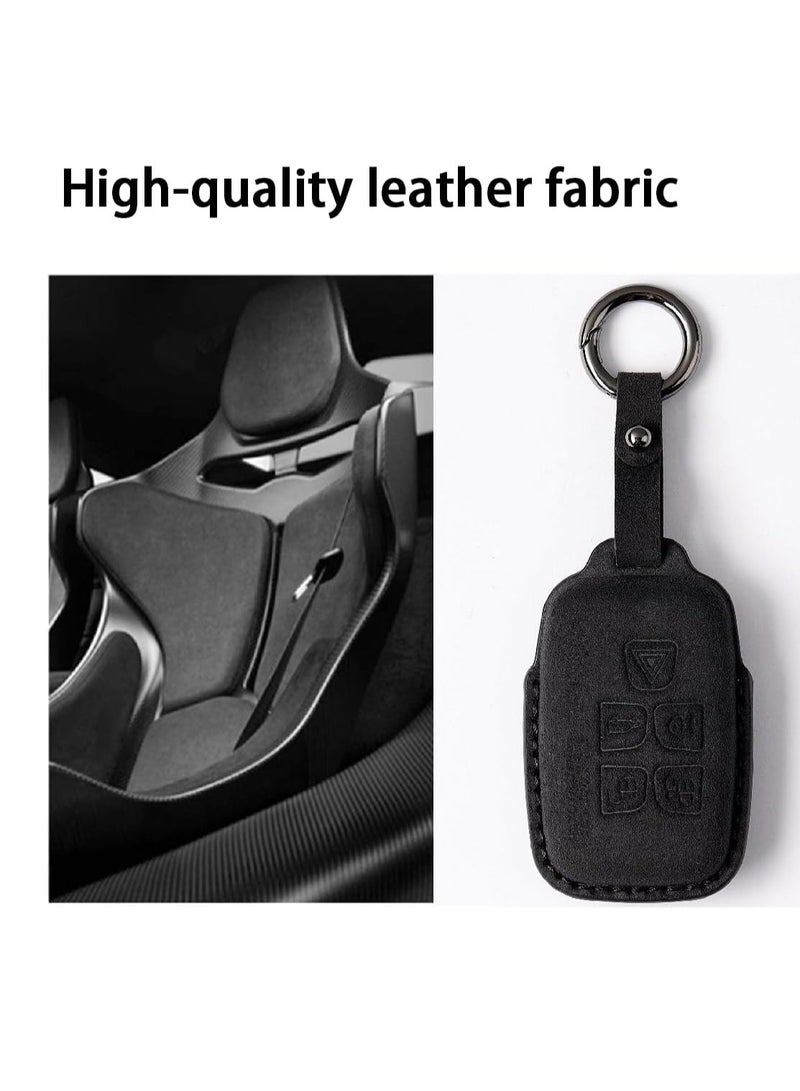 Generic Key Fob Case Cover Compatible for Evoque Velar Discovery LR4 Sport BLACK  - Image 5