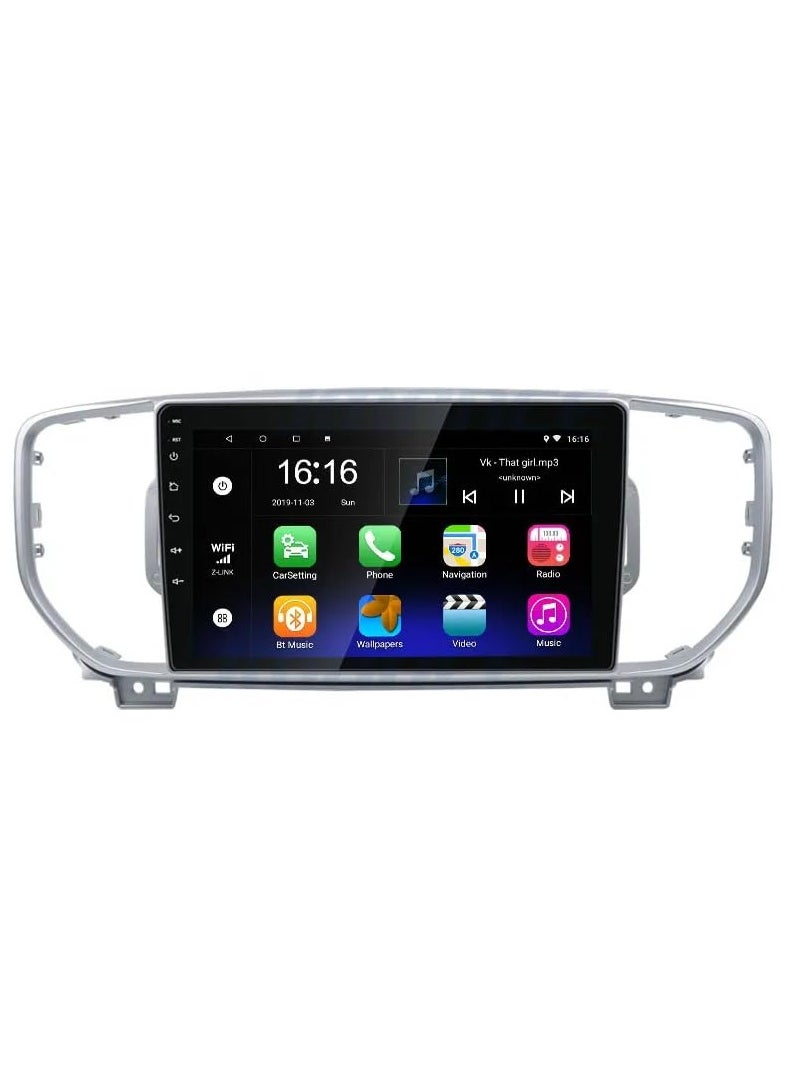 MNT - The 2019 -2022 Kia Sportage's screen is part of the car's infotainment system. It runs on Android and supports features like Apple CarPlay and Android Auto, allowing you to easily connect your smartphone. It also offers a high resolution of up to 1080 pixels, making it excellent for displaying information and maps clearly. - Image 1
