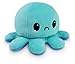 TeeTurtle The Original Reversible Octopus Plushie Happy Blue Sad Light Blue Cute Sensory Fidget Stuffed Animals That Show Your Mood 4 inch - Image 3