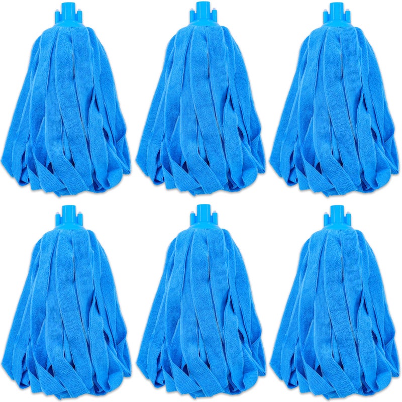EaseYourDay Microfiber Cloth String Mop Head Refill, Loop End Screw On Mop Head Compatible with All Standard US Threading Pole (Acme 3/4 inch Thread) (6) - Image 1