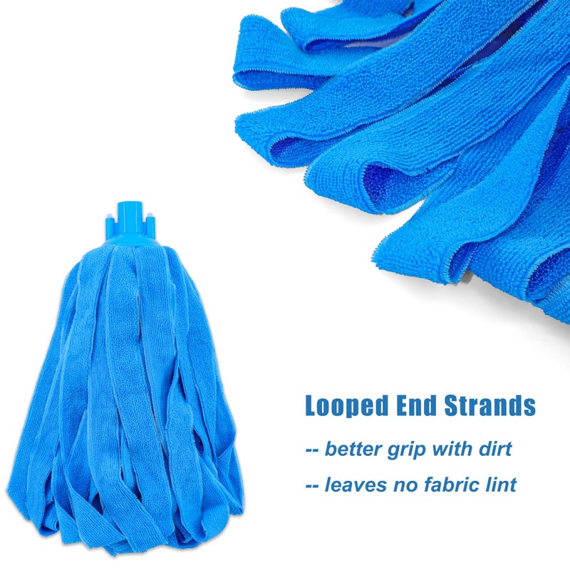 EaseYourDay Microfiber Cloth String Mop Head Refill, Loop End Screw On Mop Head Compatible with All Standard US Threading Pole (Acme 3/4 inch Thread) (6) - Image 3