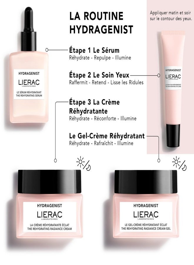 Lierac Rehydrating Under Eye Cream, Rehydrates & Hydrates, Smoothes with Hyaluronic Acid, Elevates Skin Radiance, Under Eye Moisturizer Cream for Woman, Suitable for All Skin Types - 15ml - Image 4