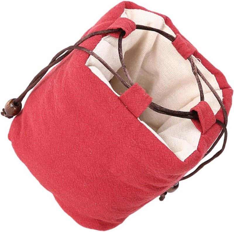 Heat resistant Portable Kung Fu Teaware Storage Bag Red Cotton Linen Tea Set Carrier Pouch Lightweight Travel Organizer for Teapot and Cups Adjustable build Balanced universal design Year round in stock Tight fitted parts Hanging space save Medium weight Light sturdy raw material All storage type compatible Wet anti slip Multi-market varied design options Gulf climate fit Strategic warehouse site Surface safe Modern look Diverse operating method fit Individual & group usable Modern versatile shape Space saving Popular trusted craftsmanship Labor saving optimized design Diverse operation compatible Globally engineered build Trendy natural assorted colors Cost effective upgraded craftsmanship - Image 1