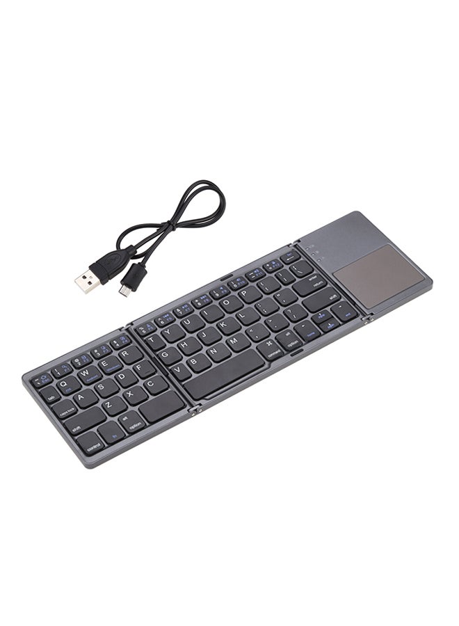 NIBEMINENT Foldable Wireless Keyboard Grey  - Image 1
