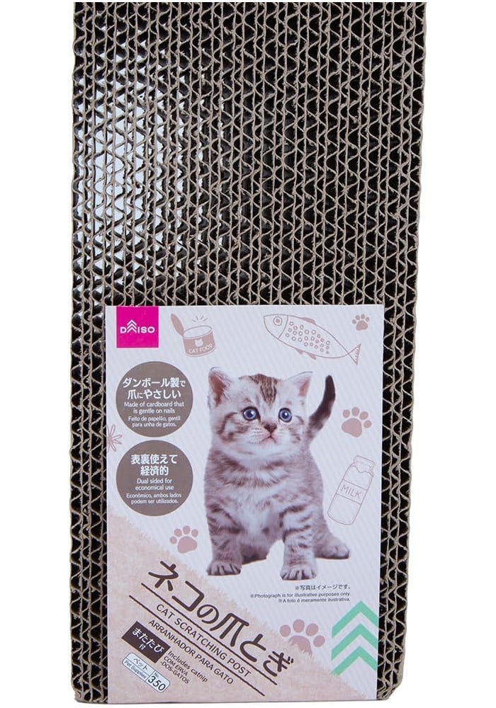 Daiso Cat Scratching Board Post – 45.7 cm Durable Cardboard Scratch Pad for Indoor Cats - Image 4