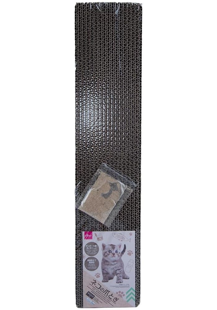 Daiso Cat Scratching Board Post – 45.7 cm Durable Cardboard Scratch Pad for Indoor Cats - Image 1