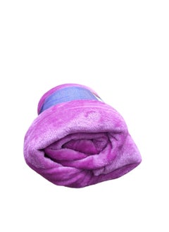 Baltic Linen Fleece Blanket 160X220Cm Soft-Fluffy Blanket-Warm For Sofa And Bed-Easy To Carry-Pink Colour  - Image 2