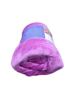 Baltic Linen Fleece Blanket 160X220Cm Soft-Fluffy Blanket-Warm For Sofa And Bed-Easy To Carry-Pink Colour  - Image 3