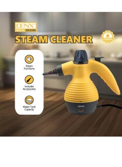 Denx DENX Handheld Steam Cleaner 1200W 350ml Water Tank Capacity Multifunctional High Temperature Steam Cleaner with 9 Accessories Suitable for Kitchen Sofa Bathroom Window  - Image 1