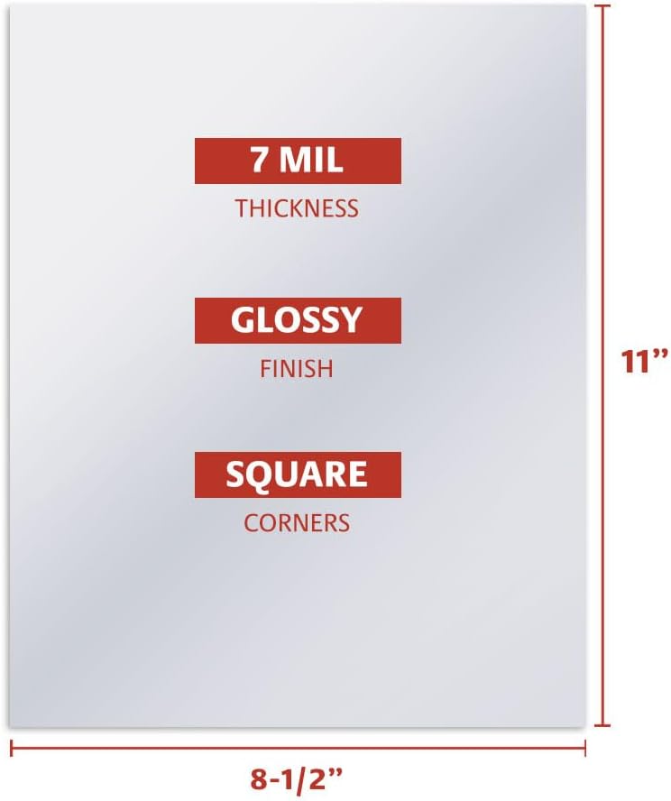 TruBind Binding Covers for Reports and Presentations - Crystal Clear PVC - 7 Mil Thick - Letter Size - 8 1/2 inch x 11 inch - Square Corners - No Tissue Interleaving - 100/Bx (CVR-07ASN) - Image 5