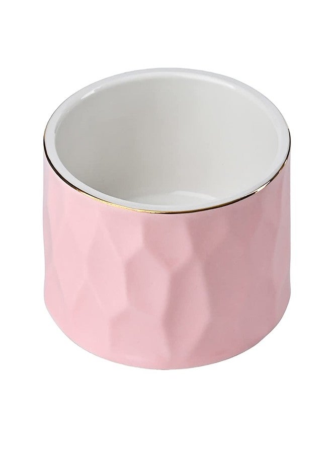Aewill Ceramic Paper Clip Holder Ceramic Paper Clip Dispenser Organizer for Office Desk Binder Clip Holder (Pink) - Image 1
