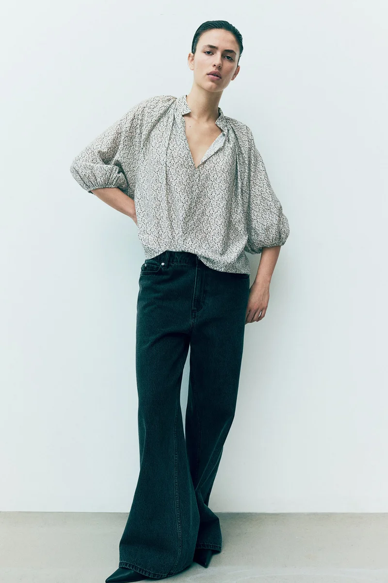 H&M Balloon-Sleeved Blouse