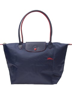 Navy blue-red label